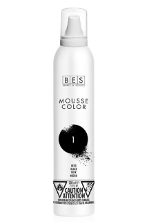 BES Farebné tužidlo na vlasy 200ml č. 1, 200ml čierne